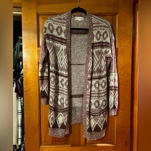 Boho cardigan sweater